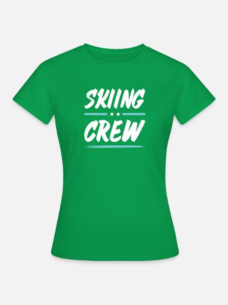 Skiing Crew - Frauen T-Shirt - Kelly Green