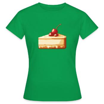 Cheesecake Pixel - T-shirt Femme - vert - Devant - AI Model Female 172 dark (172cm)