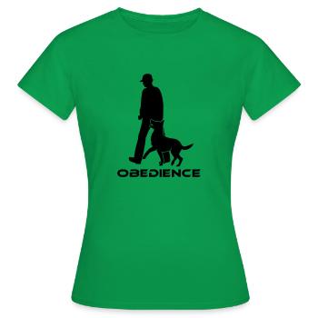 (83) Obedience - Frauen T-Shirt - Kelly Green - Vorne - AI Model Female 172 dark (172cm)