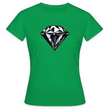 Diamond Jewel Symbol - Women's T-Shirt - kelly green - Front - AI Model Female 172 dark (172cm)