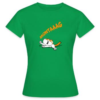 Montag - Frauen T-Shirt - Kelly Green - Vorne - AI Model Female 172 dark (172cm)