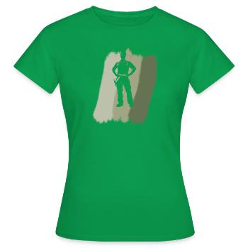 Plombier Plombier - T-shirt Femme - vert - Devant - AI Model Female 172 dark (172cm)