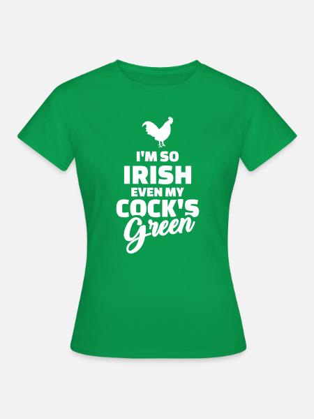 Irish cock - Frauen T-Shirt - Kelly Green