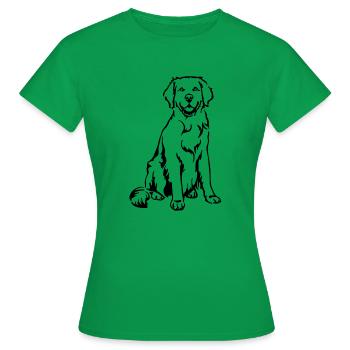 retriever - T-shirt Femme - vert - Devant - AI Model Female 172 dark (172cm)