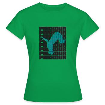 parkour - T-shirt Femme - vert - Devant - AI Model Female 172 dark (172cm)