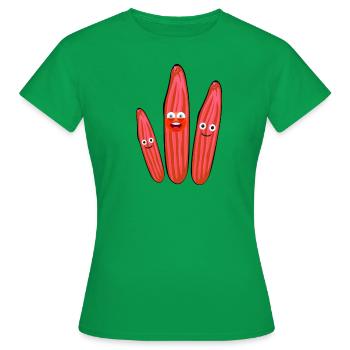 Concombre,Concombre de fête,Concombre Rieur - T-shirt Femme - vert - Devant - AI Model Female 172 dark (172cm)