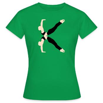 ABC - T-shirt Femme - vert - Devant - AI Model Female 172 dark (172cm)