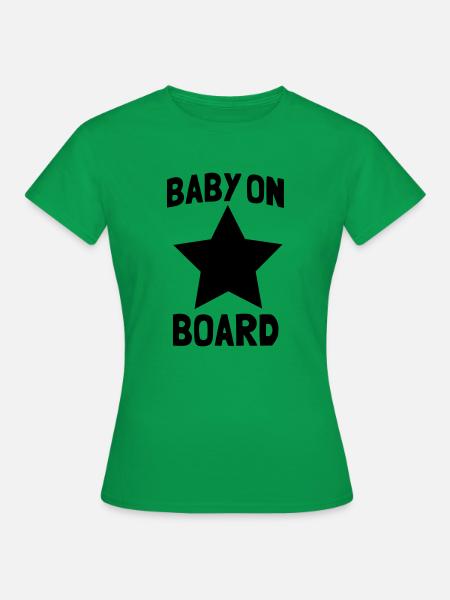 Baby Inside - Frauen T-Shirt - Kelly Green