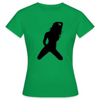 sexy - Women's T-Shirt - kelly green - Front - AI Model Female 172 dark (172cm)