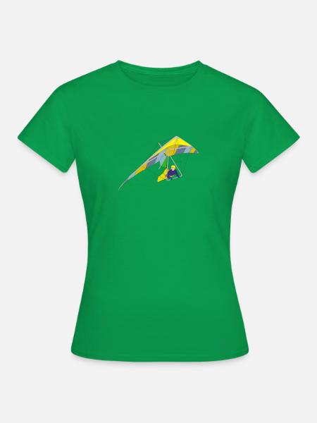 Drachen Fliegen, Hang Gliding - Frauen T-Shirt - Kelly Green