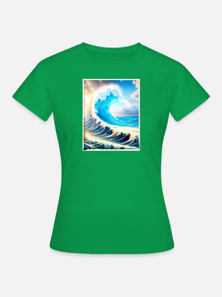 Perfect Wave #002f - Frauen T-Shirt - Kelly Green