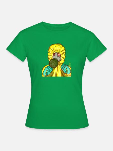 Gasmaske - Frauen T-Shirt - Kelly Green