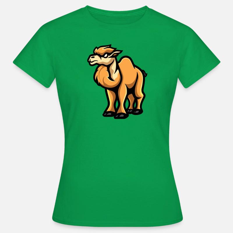 Camel Comic - Women's T-Shirt - kelly green