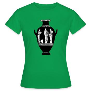 Vase Poterie, Grèce Antique - T-shirt Femme - vert - Devant - AI Model Female 172 dark (172cm)