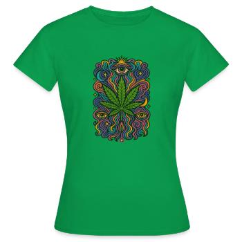 13 - T-shirt Femme - vert - Devant - AI Model Female 172 dark (172cm)