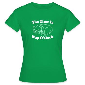 L’heure est l’heure de la sieste - T-shirt Femme - vert - Devant - AI Model Female 172 dark (172cm)