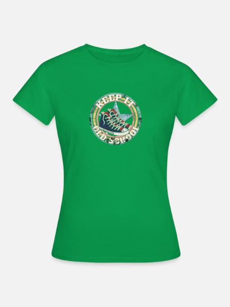 keep it old school - Frauen T-Shirt - Kelly Green