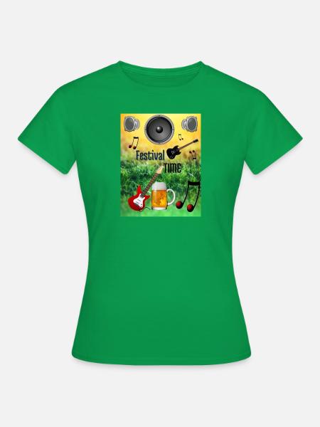 Festival Time - Frauen T-Shirt - Kelly Green