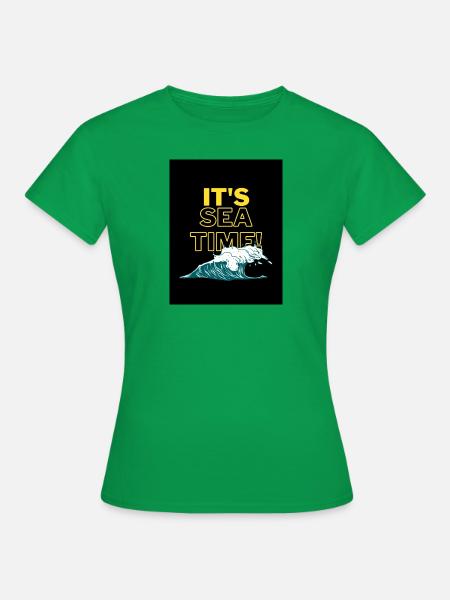 IT‘S SEA TIME! - Frauen T-Shirt - Kelly Green