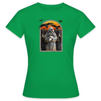 Prier - T-shirt Femme - vert - Devant - AI Model Female 172 dark (172cm)