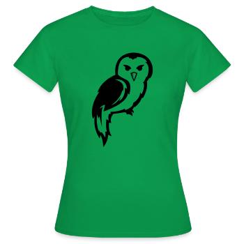 Hibou - T-shirt Femme - vert - Devant - AI Model Female 172 dark (172cm)