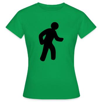 man - Women's T-Shirt - kelly green - Front - AI Model Female 172 dark (172cm)