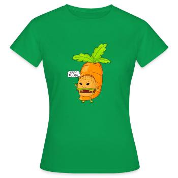 Alimentation saine et humour - T-shirt Femme - vert - Devant - AI Model Female 172 dark (172cm)
