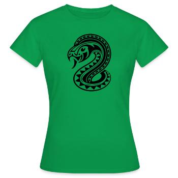 serpent - T-shirt Femme - vert - Devant - AI Model Female 172 dark (172cm)