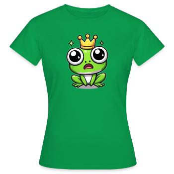 Roi Grenouille - T-shirt Femme - vert - Devant - AI Model Female 172 dark (172cm)