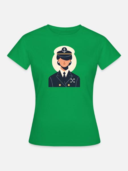 Schiffsführerin ohne Augen - Frauen T-Shirt - Kelly Green