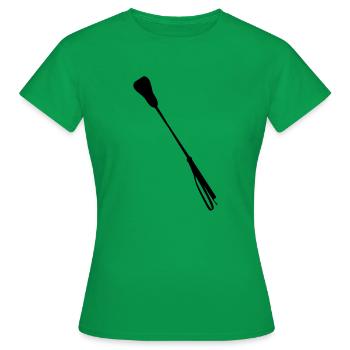Gerte - riding crop - Frauen T-Shirt - Kelly Green - Vorne - AI Model Female 172 dark (172cm)