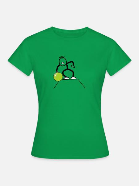 Bowler, Bowling - Frauen T-Shirt - Kelly Green