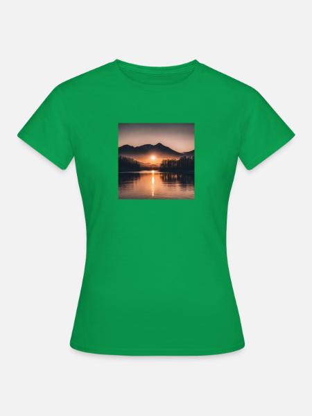 Sonnenuntergang - Frauen T-Shirt - Kelly Green