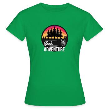 Seek Adventure - Women's T-Shirt - kelly green - Front - AI Model Female 172 dark (172cm)