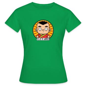 Bonheur - T-shirt Femme - vert - Devant - AI Model Female 172 dark (172cm)