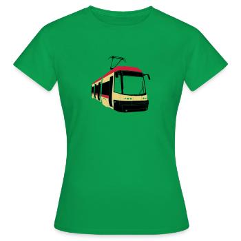 Danziger Straßenbahn - Frauen T-Shirt - Kelly Green - Vorne - AI Model Female 172 dark (172cm)