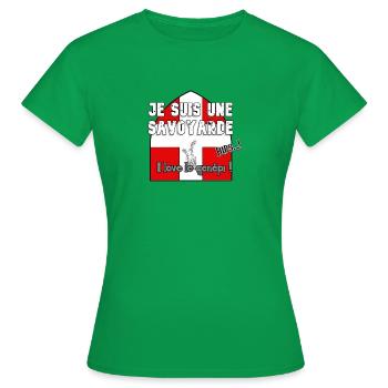 savoyarde love genepy - T-shirt Femme - vert - Devant - AI Model Female 172 dark (172cm)