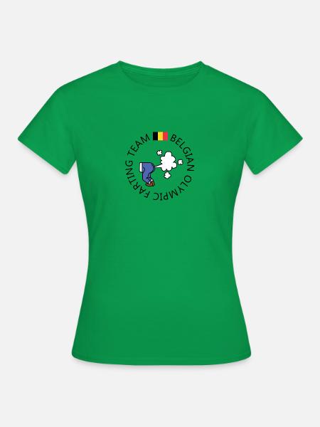 Belgisches Furzteam - Frauen T-Shirt - Kelly Green