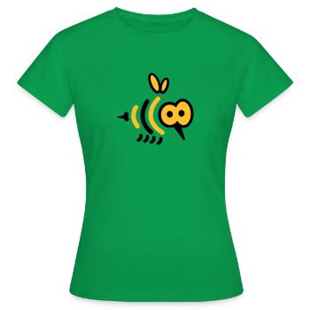 Kleine Biene mit Stachel - Design Biene - Frauen T-Shirt - Kelly Green - Vorne - AI Model Female 172 dark (172cm)