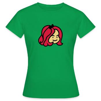 fille de cute - fille mignonne 3 - T-shirt Femme - vert - Devant - AI Model Female 172 dark (172cm)