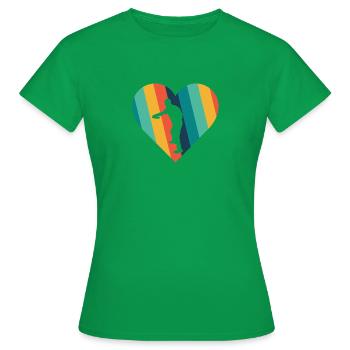 Discgolf Spieler Sportart - Frauen T-Shirt - Kelly Green - Vorne - AI Model Female 172 dark (172cm)