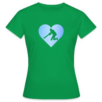 Lanceur Lanceur Cricketer - T-shirt Femme - vert - Devant - AI Model Female 172 dark (172cm)