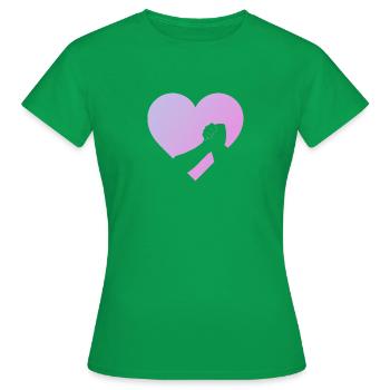 Homme fort bras de fer homme fort - T-shirt Femme - vert - Devant - AI Model Female 172 dark (172cm)