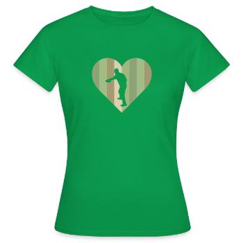 Disc Disc Golf Frisbee - Women's T-Shirt - kelly green - Front - AI Model Female 172 dark (172cm)