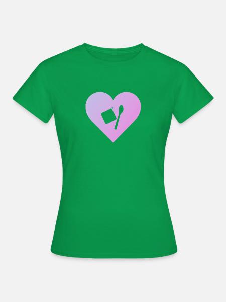 Backen Cupcake Backwaren - Frauen T-Shirt - Kelly Green