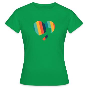 Bras De Fer Homme Homme Fort Bras De Fer - T-shirt Femme - vert - Devant - AI Model Female 172 dark (172cm)
