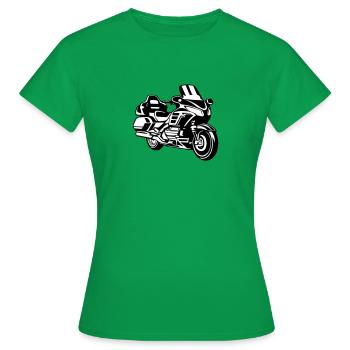 Rennrad GT Touring - Frauen T-Shirt - Kelly Green - Vorne - AI Model Female 172 dark (172cm)
