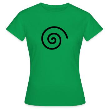 Black Spirale - T-shirt Femme - vert - Devant - AI Model Female 172 dark (172cm)