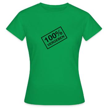 100% Awarded - Women's T-Shirt - kelly green - Front - AI Model Female 172 dark (172cm)