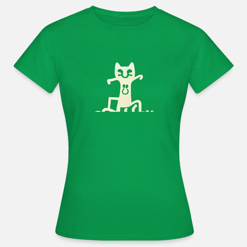 Light dancing cat - Women's T-Shirt - kelly green